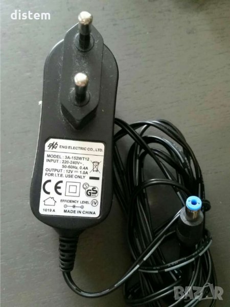 ИМПУЛСНО ЗАХРАНВАНЕ 12V/1,5A С БУКСА 5.5/2.1MM, снимка 1