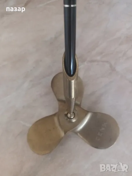 бронзов винт поставка за моливи, снимка 1