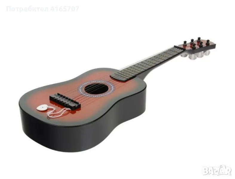 Детска дървена класическа китара, снимка 1