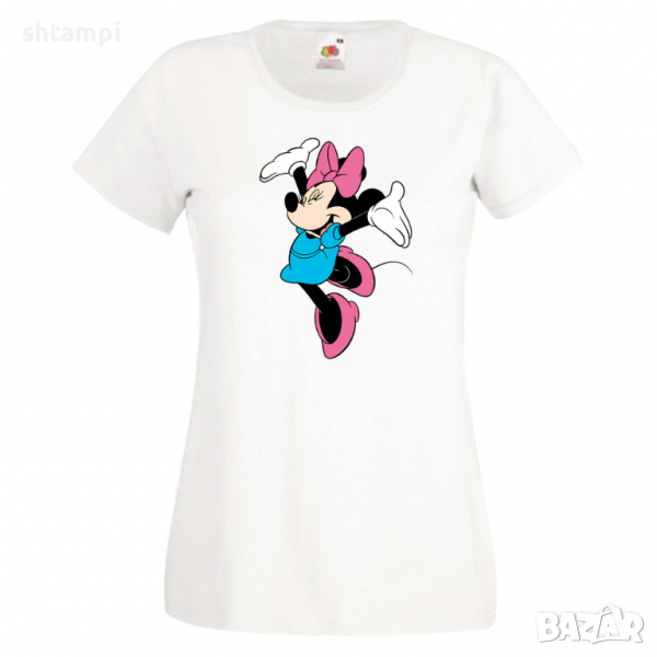 Дамска тениска Minnie Mouse 6 Подарък,Изненада,Рожден ден,, снимка 1