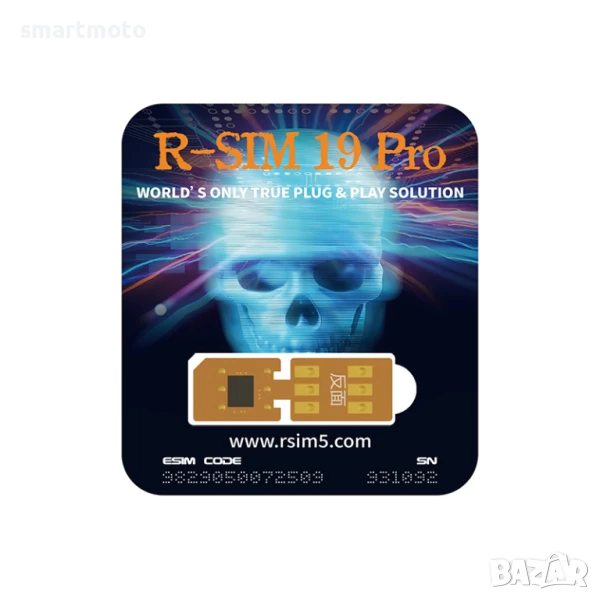 R-SIM 19 Pro Автоматична карта за отключване на две SIM карти за серия iPhone 13-16, снимка 1