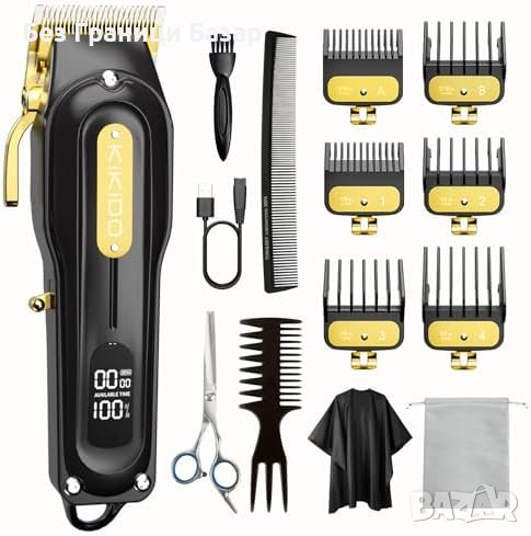 Нова Електрическа Безжична машинка за подстригване коса мъже Красота , снимка 1