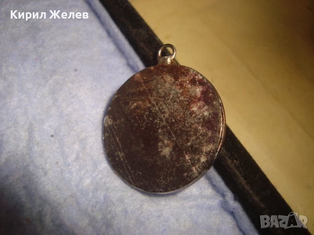 СТАР ПОСРЕБРЕН АРТ ДЕКО РЕТРО МЕДАЛЬОН с ШЛИФАВАН ЧЕРВЕН КЕХЛИБАР ФАТУРАН и ФАСЕТИРАНИ ЦИРКОНИ 29364, снимка 6 - Антикварни и старинни предмети - 37720118