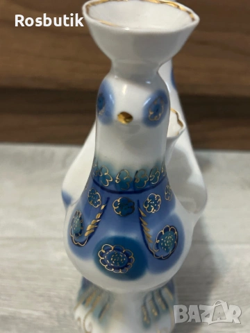 Старинен съветски порцеланов свещник , снимка 2 - Колекции - 53348124