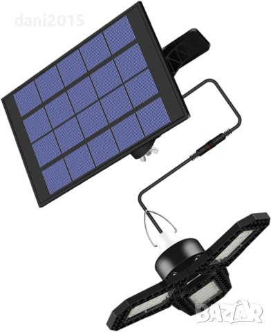 Висяща триглава соларна лампа с отделен соларен панел , снимка 3 - Соларни лампи - 42931242