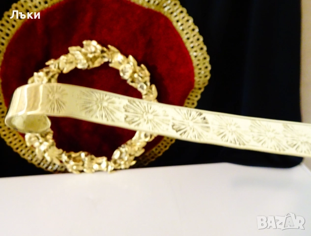 Бронзов черпак 500 мл.,позлата. , снимка 4 - Антикварни и старинни предмети - 52967481