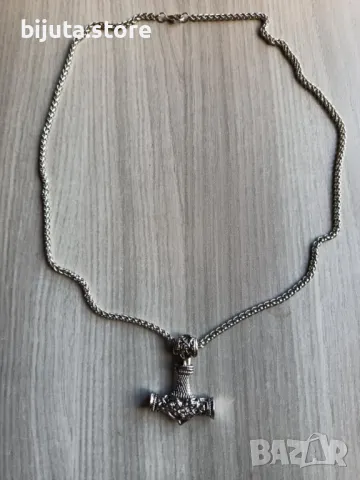 Чукът на Тор Масивен медальон Амулета на победителя, снимка 7 - Колиета, медальони, синджири - 49925775