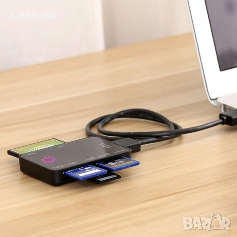 Zedela USB 3.0 четец на карти за Micro SD/SDXC/CF/SD/SDHC/MS/XD/T-Flash/MMC, 7-в-1 USB адаптер карти, снимка 3 - Други - 37803570