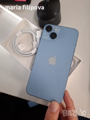 iPhone14 Blue 128GB, снимка 2 - Apple iPhone - 53342127