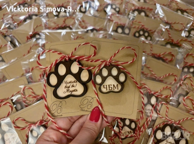 Персонализирани, дървени орнаменти за елха за кучета и котки, снимка 2 - Други стоки за животни - 52637793