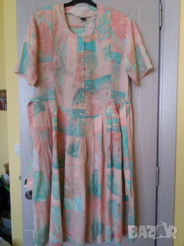 Лятна рокля с подплънки в раменете XL, снимка 1