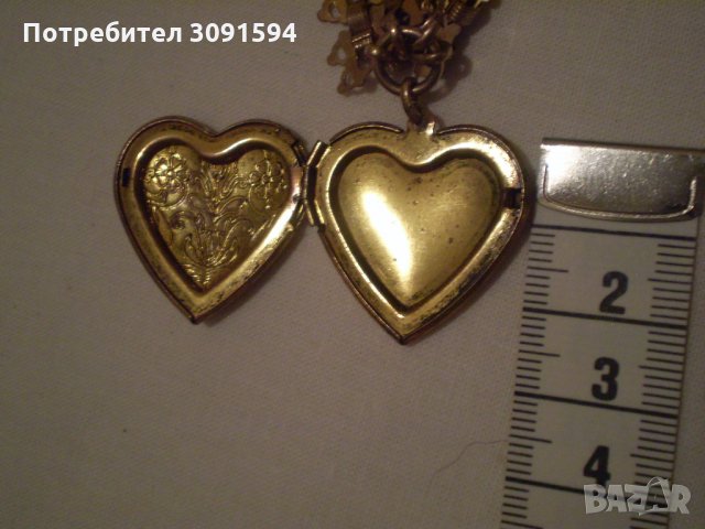 рядак  възрожденски накит от дубле с пандетев сърце, снимка 5 - Антикварни и старинни предмети - 35196588