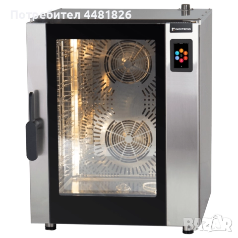 Професионален конвектомат 10 тави GN 1/1, 30–270°C, със сензорен дисплей, снимка 3 - Обзавеждане на кухня - 52934185