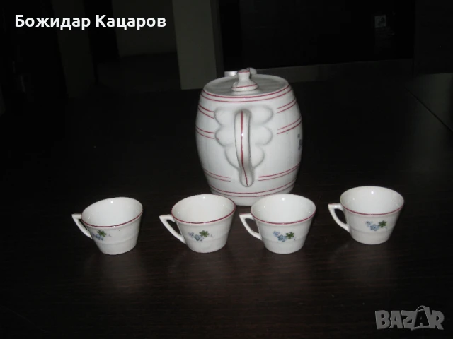 Стар сервиз за греяна ракия, за четири персони. Цена-  12 евро. Пращам по Еконт. , снимка 4 - Сервизи - 50538718