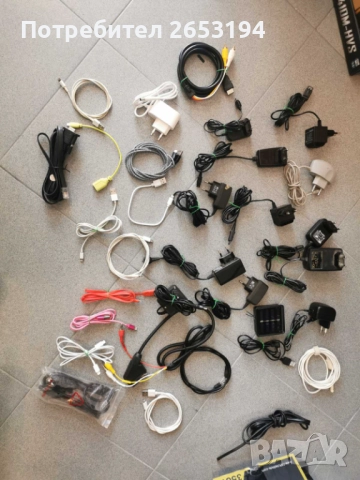 Голям Лот кабели за Iphone,зарядни и др.