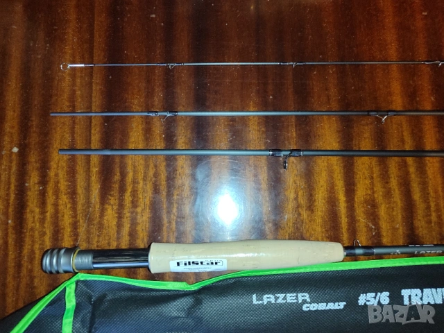 Въдица Yamaga Blanks BlueCurrent Wizy 610/4 pcs,шпула Shimano 25 Twin Power XD C3000HG,мухарка., снимка 10 - Въдици - 53468700