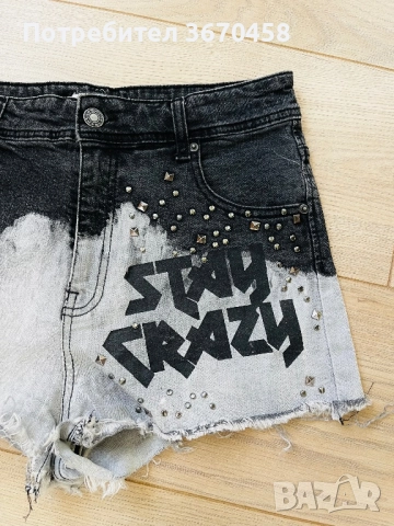 Дамски къси дънкови панталони размер 27 ХС/С, снимка 3 - Къси панталони и бермуди - 51755386