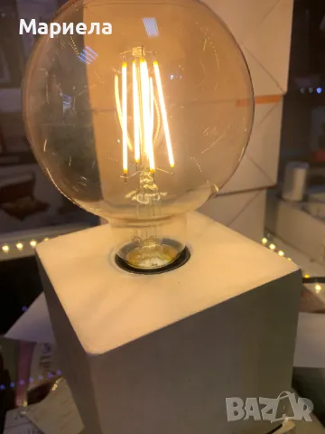 LED Настолна Лампа / Декоративна Лампа с Основа комплект от 2бр, снимка 3 - Лед осветление - 49856045