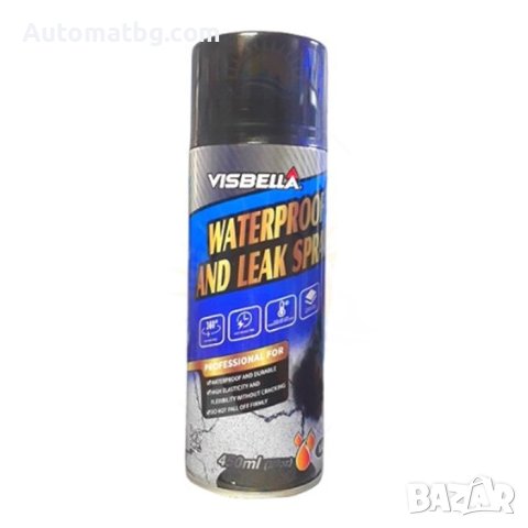 Спрей течове Automat, Хидроизолация, Течна гума, 450мл, Черен