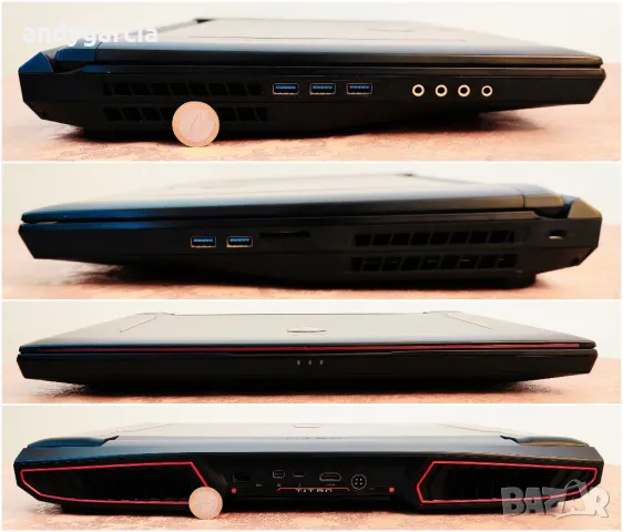 NVidia GTX 1080 8GB 210W/17.3 G-SYNC IPS FullHD/Intel Corе i7/16GB RAM/256GB+ 1TB HDD/MSI TITAN GT73, снимка 7 - Лаптопи за игри - 50068428