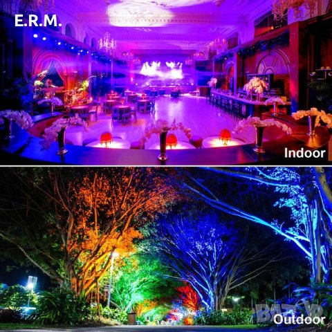 T-SUN RGBW LED 100W прожектори 2бр ip66 Водоустойчив външен прожектор Лампа за градинска украса, снимка 8 - Прожектори - 43051500