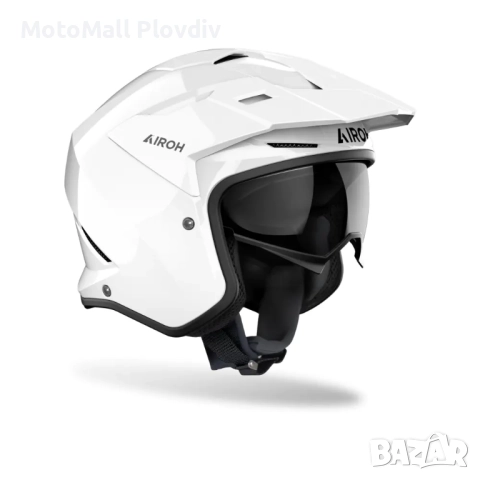 Каска Airoh Kombakt Color White Gloss, снимка 3 - Аксесоари и консумативи - 51784137
