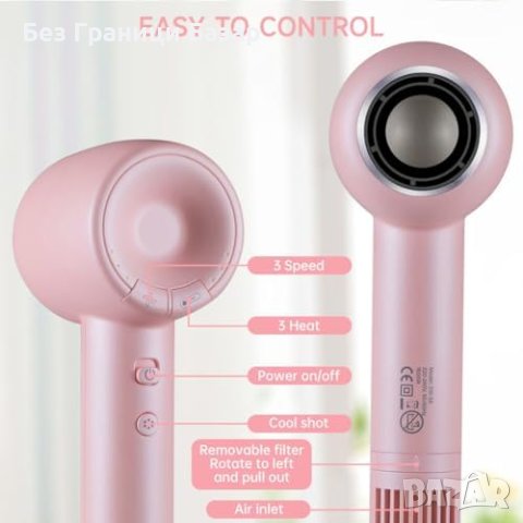 Нов Сешоар QKMZ с Безчетков Мотор, Бързо и Ефективно Сушене, Лек, снимка 5 - Сешоари - 43942710