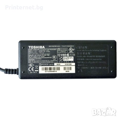 ОРИГИНАЛНО зарядно (захранващ адаптер) за лаптопи Toshiba 15V-5A-6A-PA2501U - ГАРАНЦИЯ!, снимка 1 - Лаптоп аксесоари - 44115601