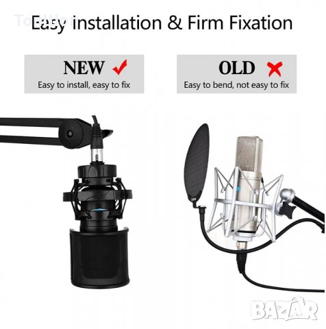 Pop Filter U Shape - Двуслоен U - образен поп филтър, снимка 4 - Други - 28007948