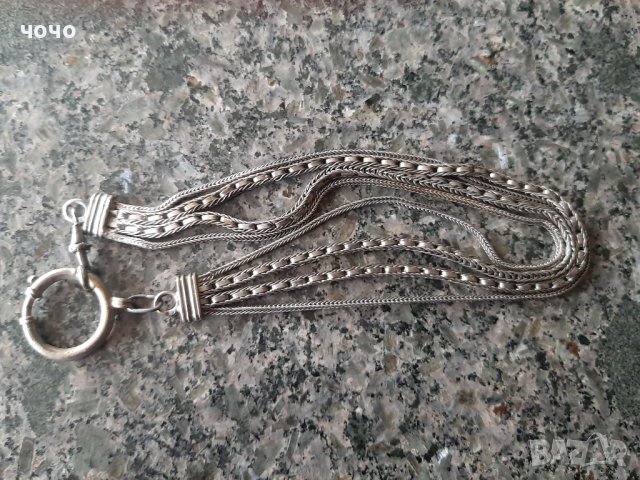 Стар сребърен кюстек джобен часовник, снимка 3 - Джобни - 43652075