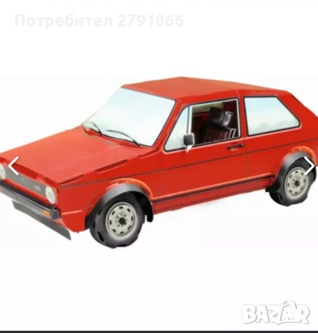 VW Golf 1 GTI - оригинален колекционерски комплект за сглобяване мащаб 1:18, снимка 3 - Колекции - 44124007