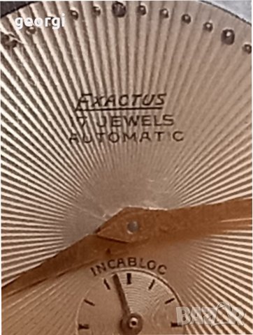 Позлатен швейцарски часовник Exactus automatic , снимка 8 - Мъжки - 39181509