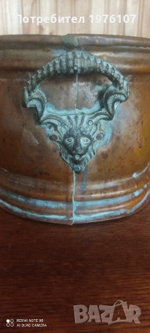  медни бронзови месингови съдове кашпи, снимка 6 - Антикварни и старинни предмети - 43710760