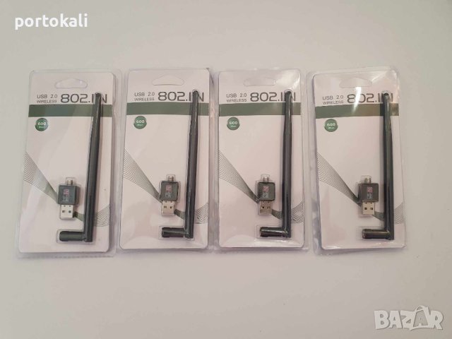 НОВ! Безжичен Wi-Fi адаптер 802.11n, USB 2.0, 600Mbps + диск с драйвери, снимка 5 - Кабели и адаптери - 43136087