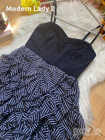 Тъмно синя рокля Н&М, снимка 2 - Рокли - 50929142