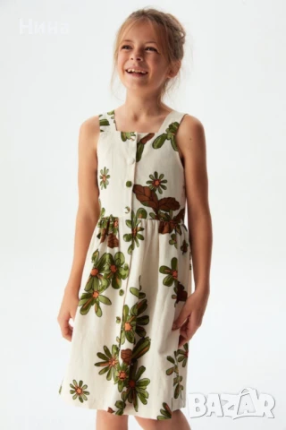 Страхотна рокля NK UNSEA с флорални мотиви , снимка 2 - Детски рокли и поли - 50453255