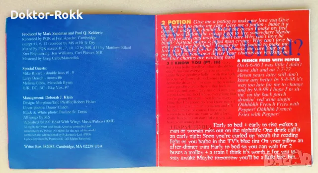 Morphine (CD, 1997) Like Swimming , снимка 4 - CD дискове - 49696326