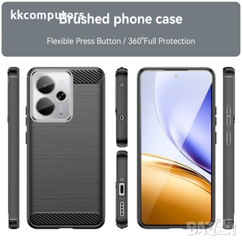 Realme 14 5G / 14T 5G Carbon Fiber Калъф и Протектор, снимка 8 - Калъфи, кейсове - 50653515