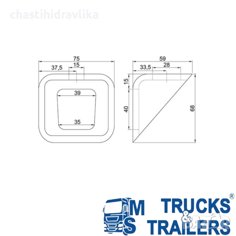 Монтажна планка 45167100, снимка 2 - Части - 52373887