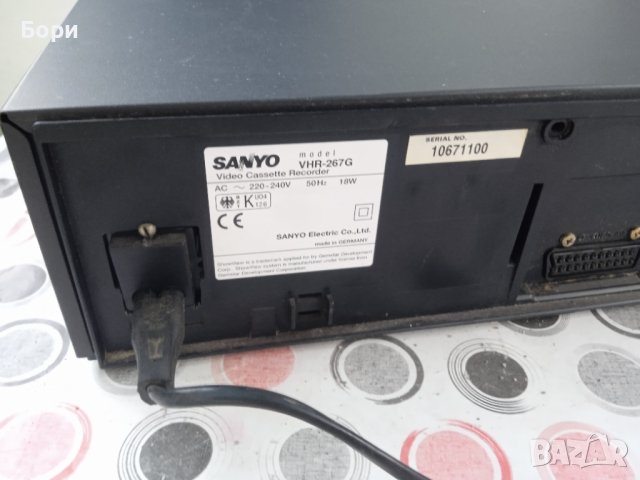 SANYO VHR 267. VHS записващо видео, снимка 6 - Плейъри, домашно кино, прожектори - 37128621