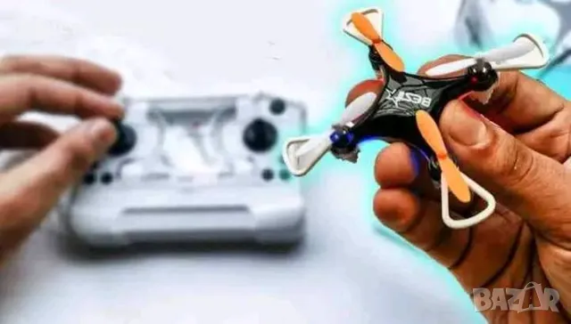 Мини дрон Квадрокоптер с дистанционно за вътре и отвън фиксирана височина, снимка 6 - Дронове и аксесоари - 47713085