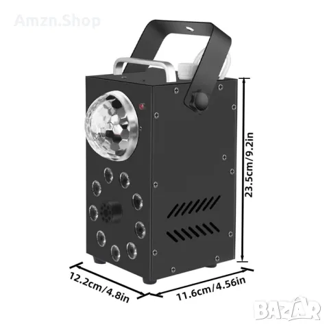 Сценично осветление 700W 3в1 Машина за мъгла и дим, звуково активирана стробоскоп LED RGB,, снимка 8 - Лед осветление - 50196215