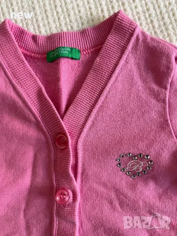 Жилетка Бенетон с размер 74, снимка 2 - Жилетки и елечета за бебе - 49234320