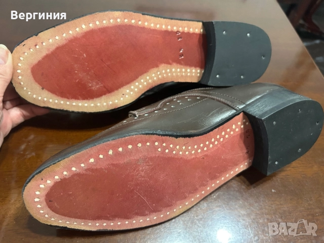 Мъжки офицерски обувки 42 номер, снимка 4 - Ежедневни обувки - 52212578