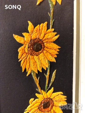 Красива Картина Слънчогледи, снимка 4 - Картини - 52150857