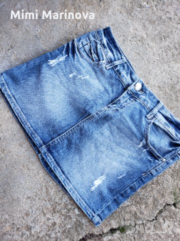 Дънкови поли единични бройки, снимка 1