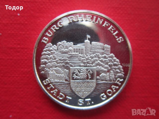 Сребърен медал Германия Сребърна монета , снимка 3 - Нумизматика и бонистика - 29065220