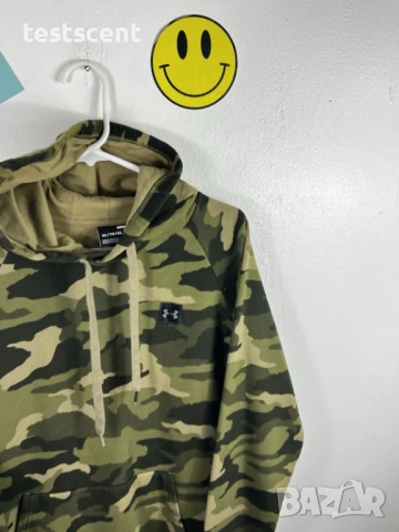 Under Armour UA Мъжки Суичър с Качулка – XL – Зелен Камуфлаж Camo, снимка 2 - Якета - 53568450