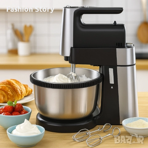 Миксер с купа Royalty Line RL-HM19015, 700W, 6 бъркалки, 3 л, Турбо, 5 скорости