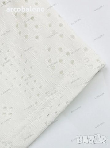 Дамска едноцветна риза с V-образно деколте и къс ръкав, снимка 4 - Ризи - 39887634